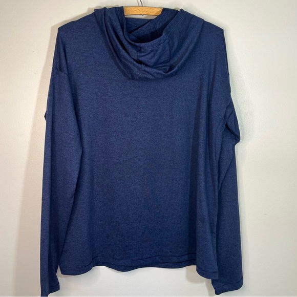 Athleta Uptempo Lightweight Women's Navy Blue Hoodie Top Sweatshirt Size… - Picture 6 of 11